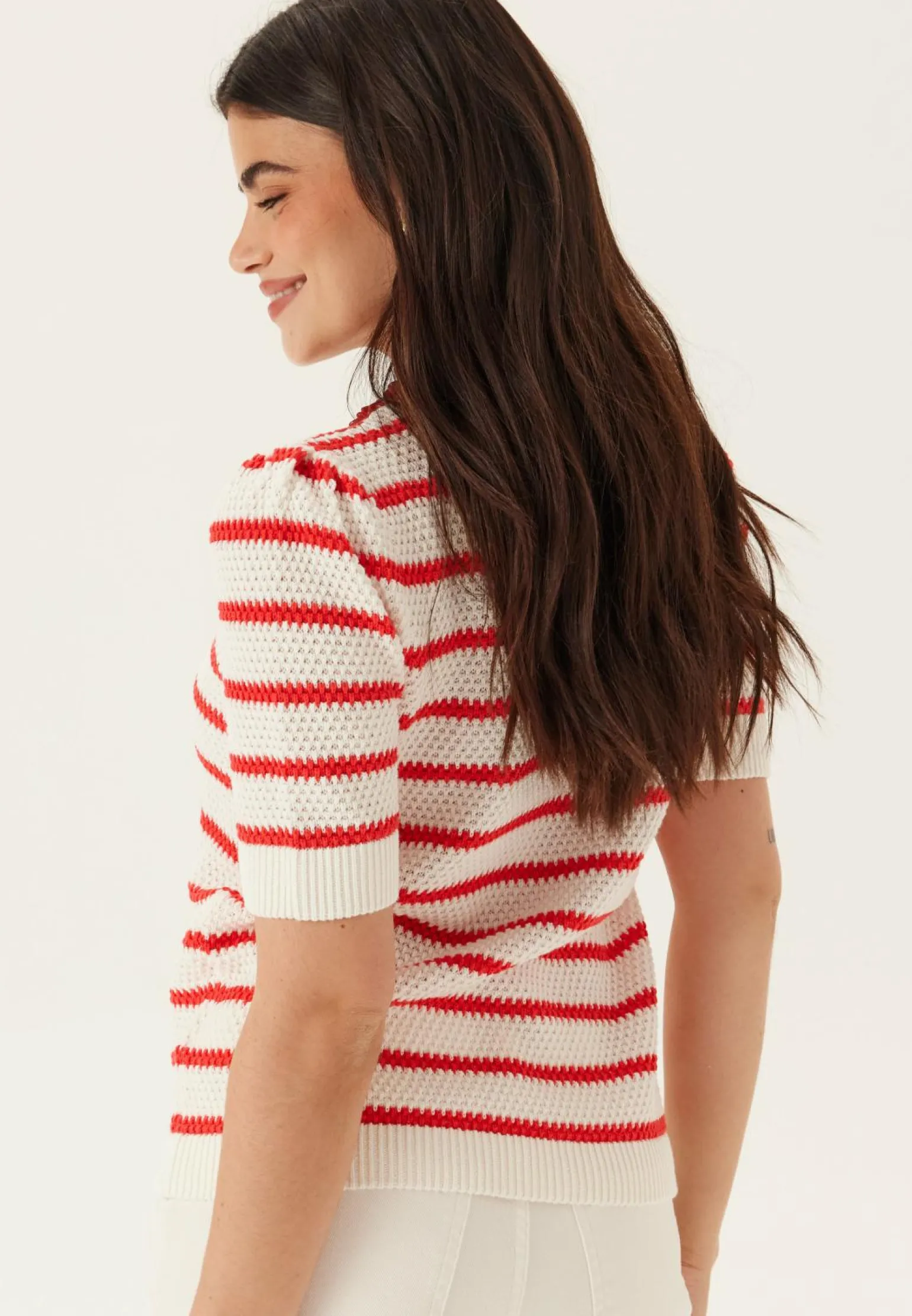Vidalo O-neck S/S STRIPE KNIT