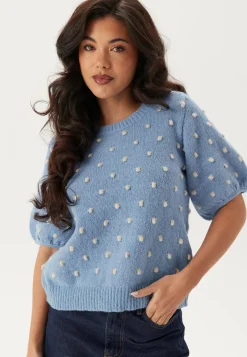 Vidottie 2/4 SLEEVE KNIT TOP S