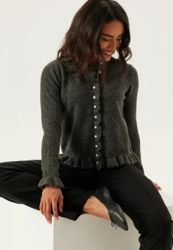 Vijacia O-neck L/S FRILL KNIT