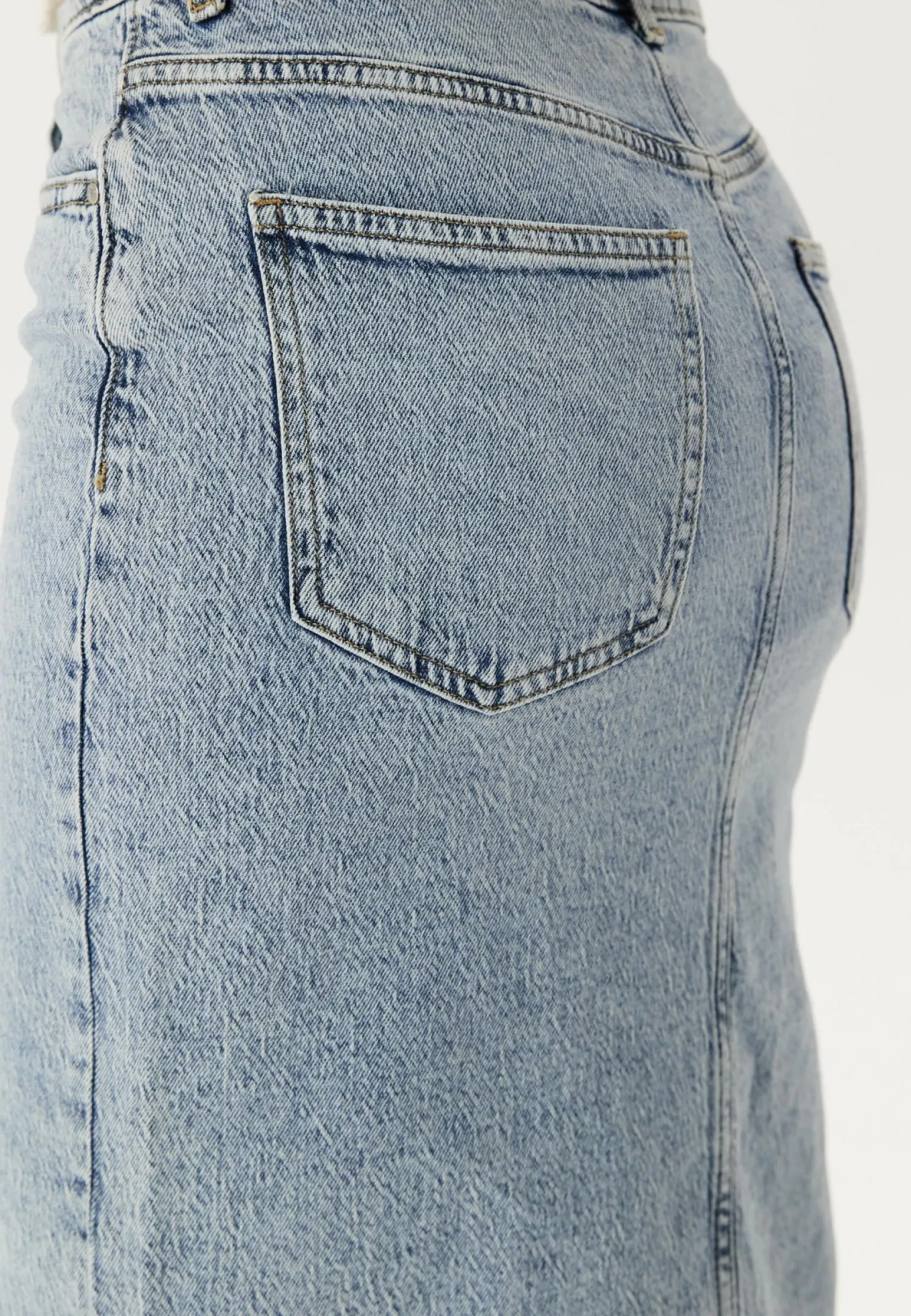Vijaf Hw Midi Denim Skirt-noos