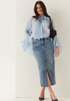 Vijaf Hw Midi Denim Skirt-noos