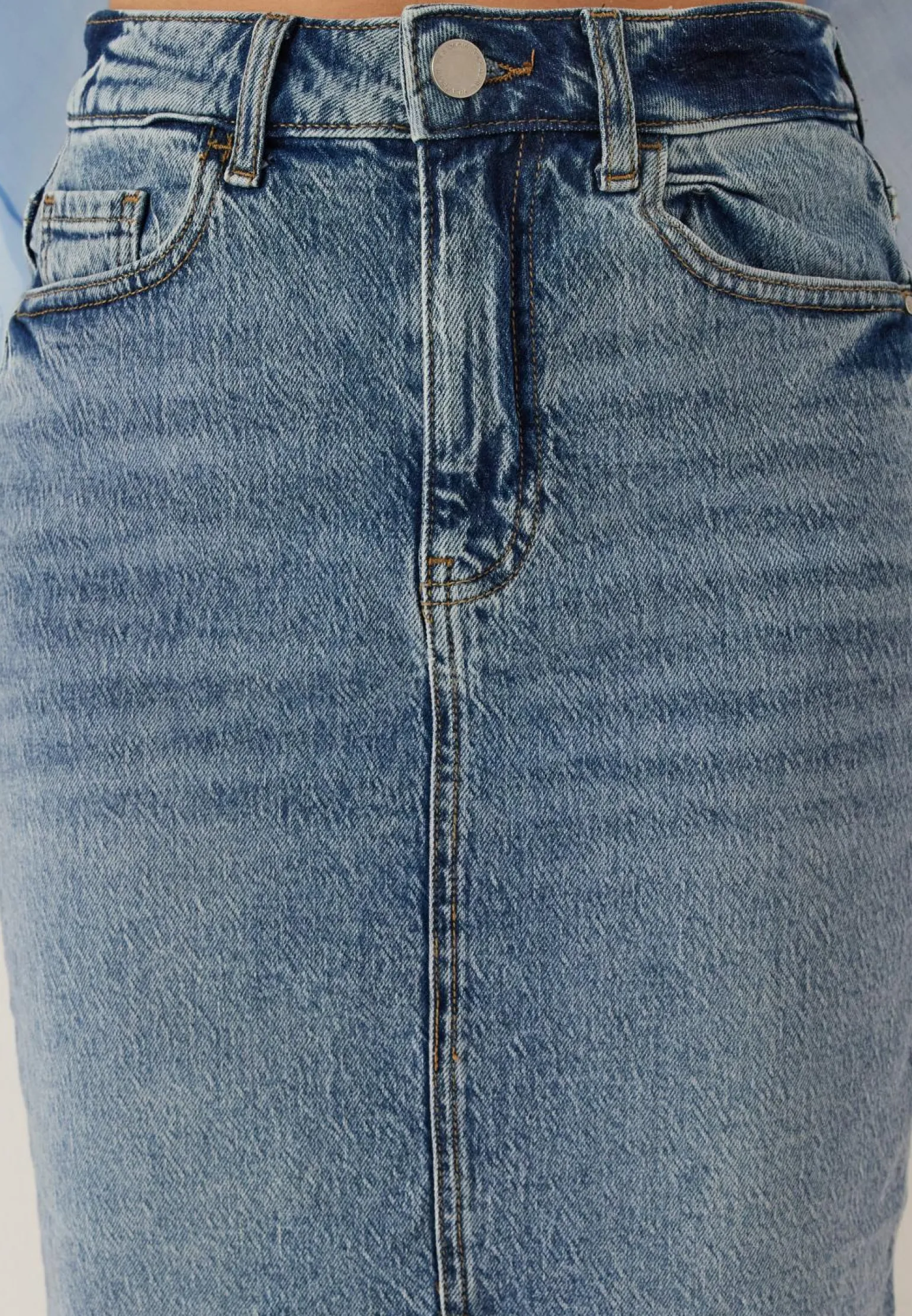 Vijaf Hw Midi Denim Skirt-noos