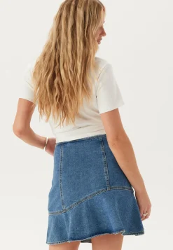 Vijessie Rw Short Denim Skirt