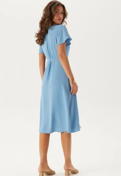 Vilovie S/S Wrap Midi Dress