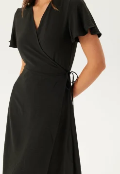 Vilovie S/S Wrap Midi Dress