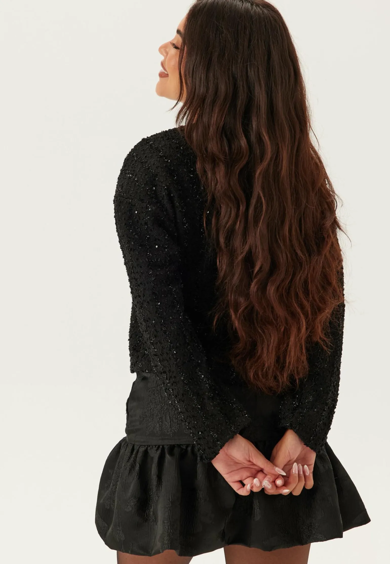 Viotta L/S BOW CARDIGAN