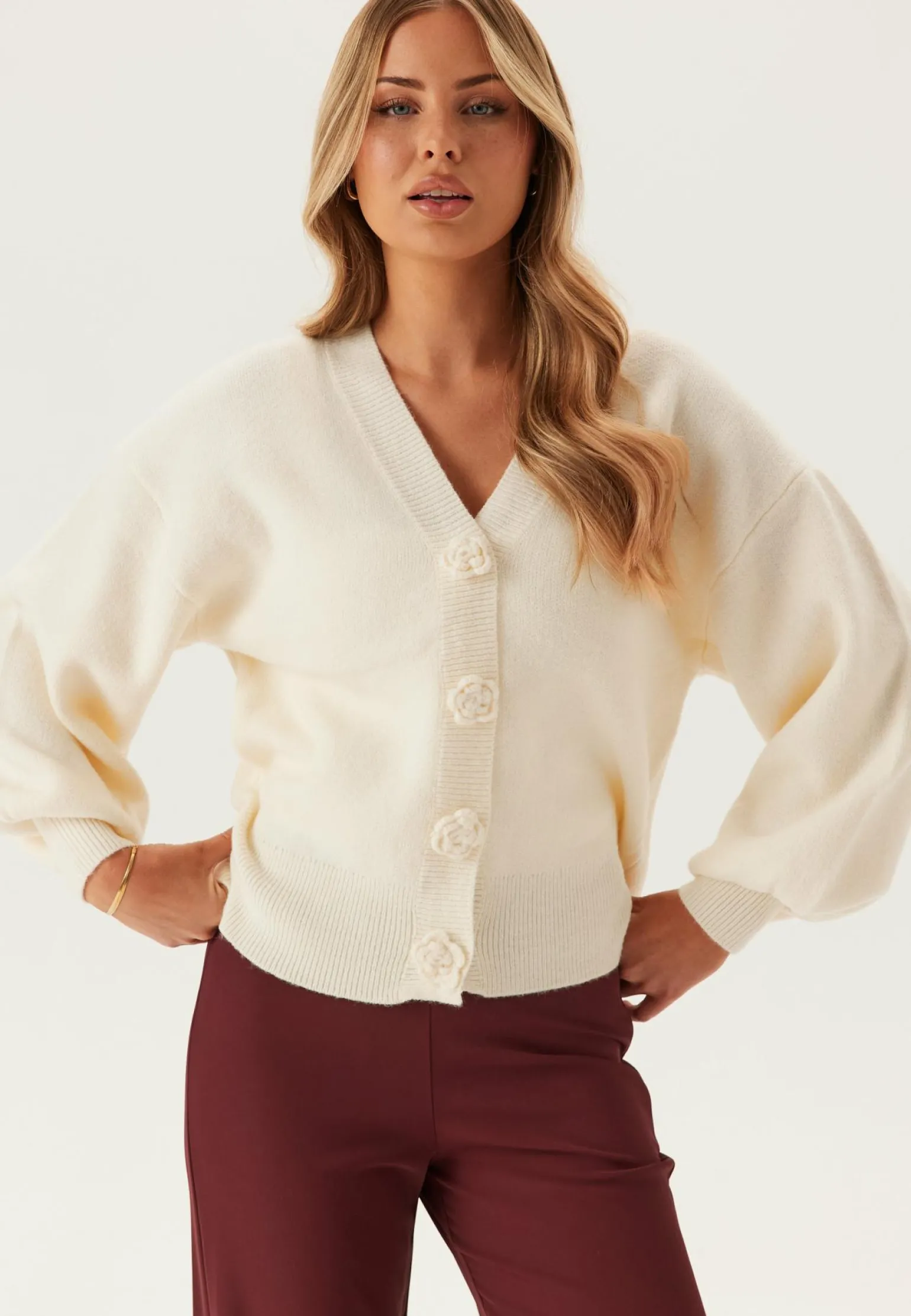 Viradia L/S ROSE CARDIGAN ROSE