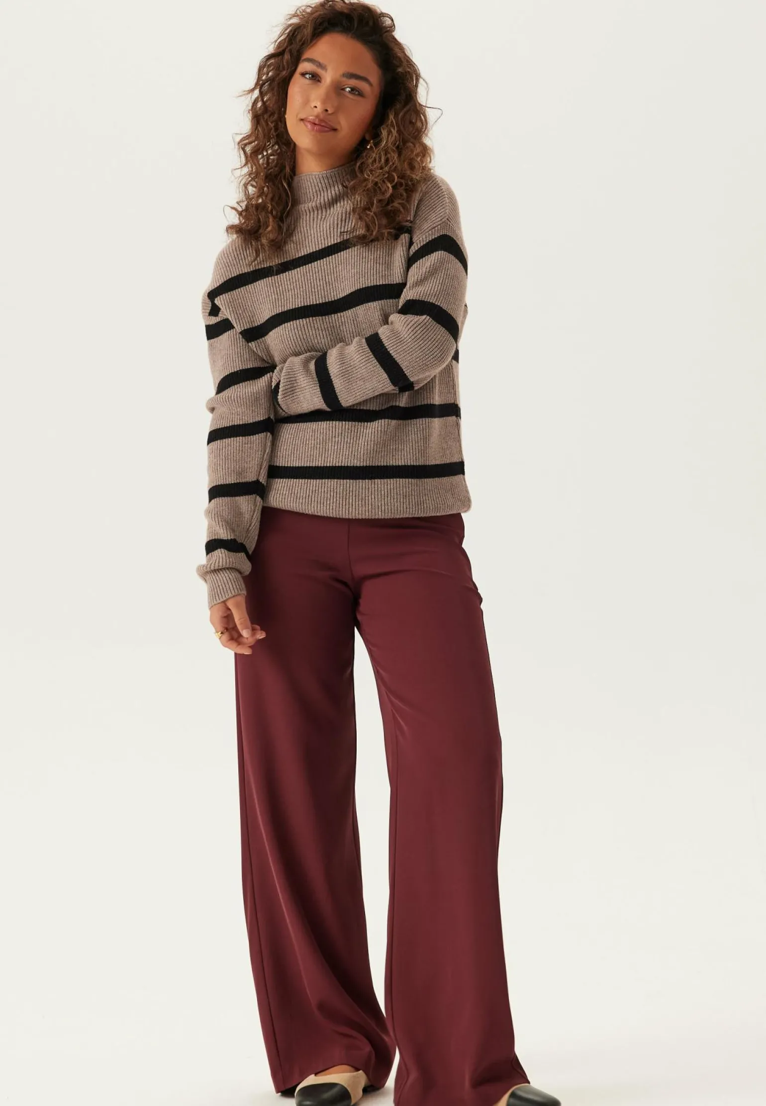 Viril Mockneck L/S Knit Rib Top