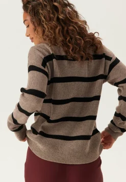 Viril Mockneck L/S Knit Rib Top