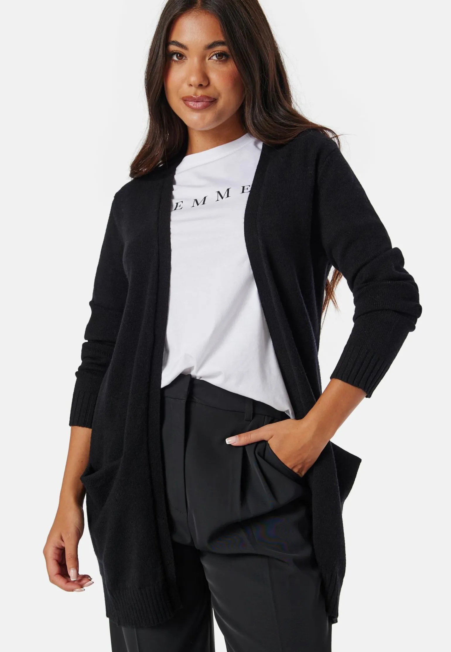 Viril Open L/S Knit Cardigan