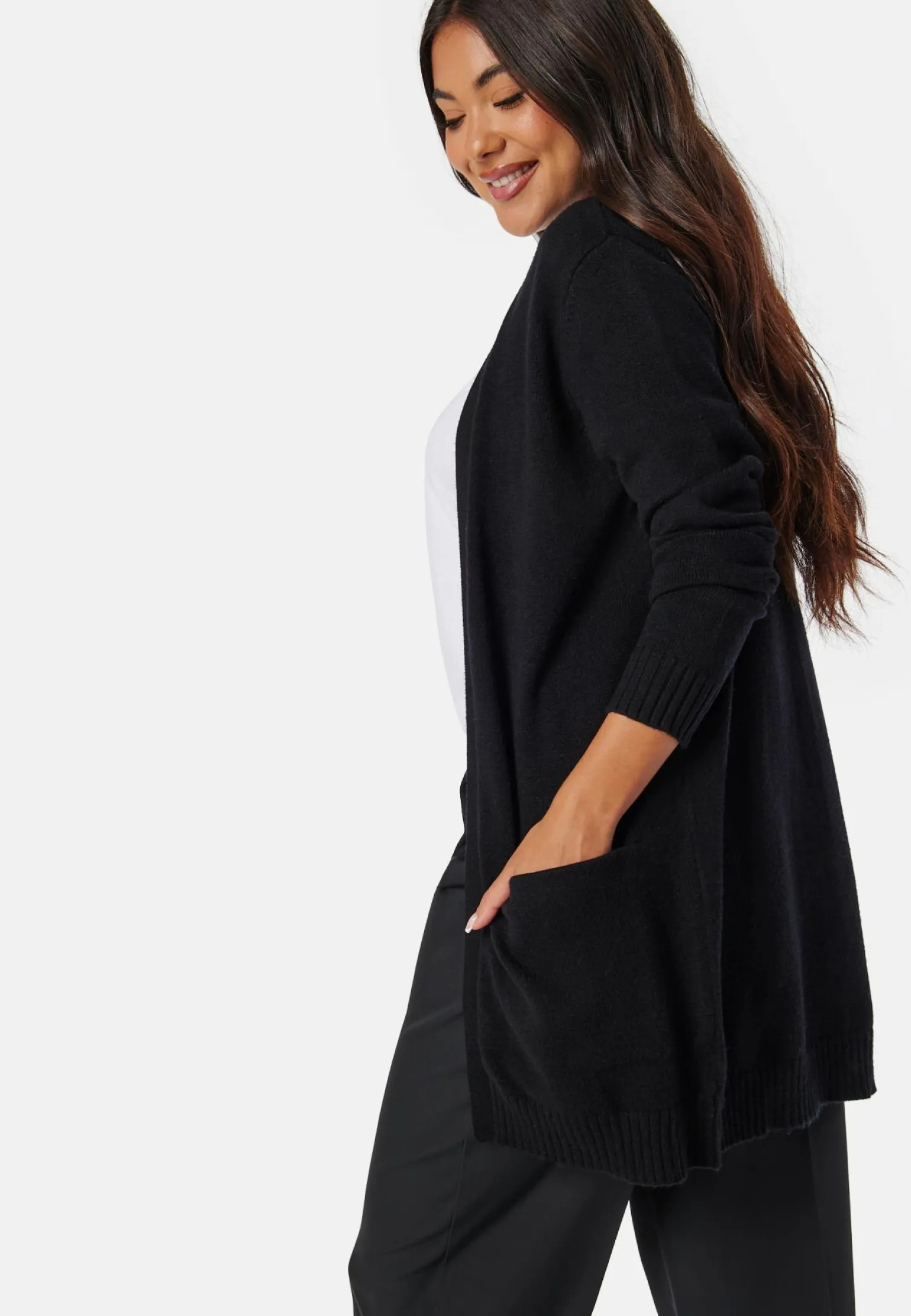 Viril Open L/S Knit Cardigan