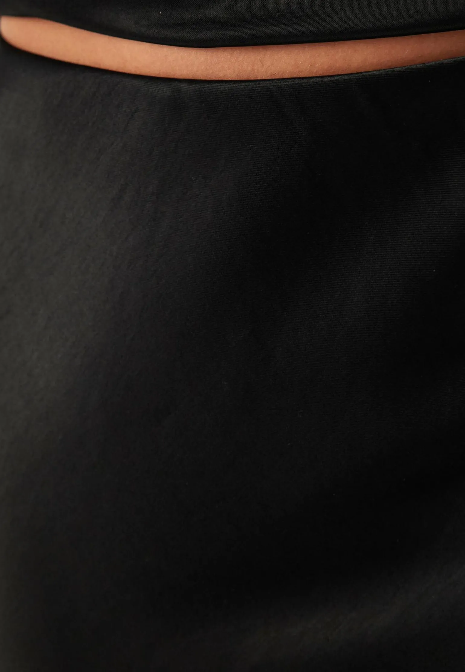 Viscose Satin Lace Skirt