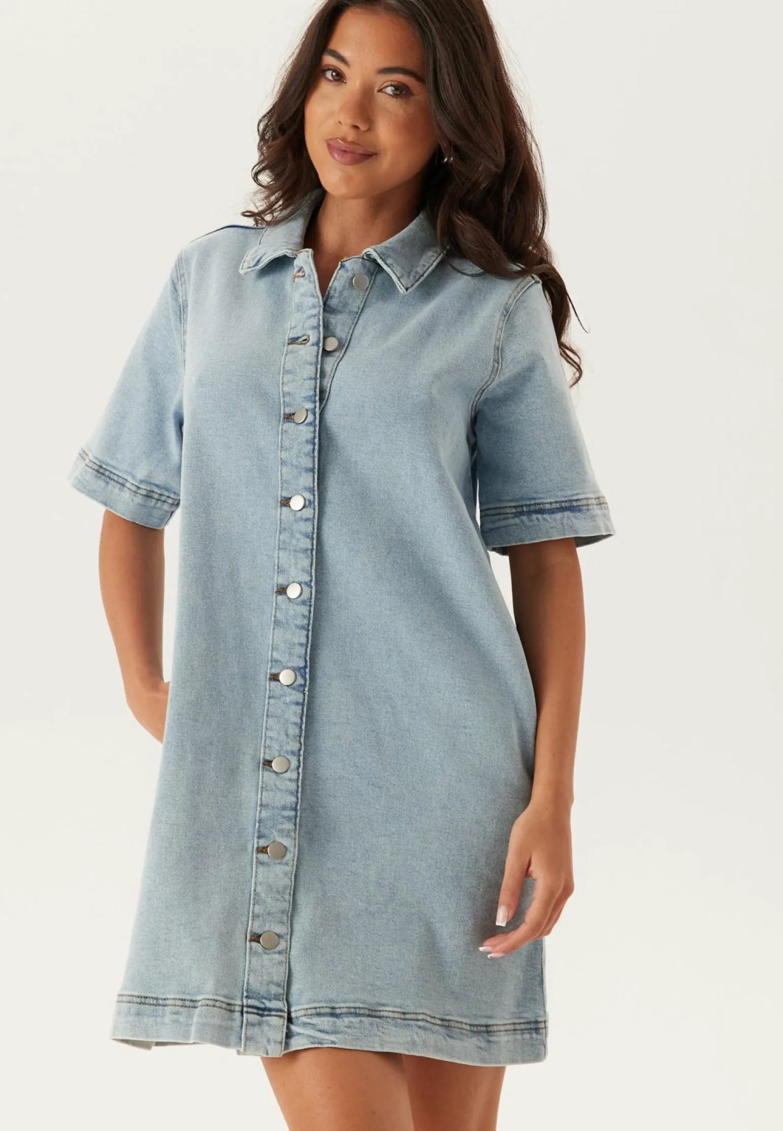 Visol 2/4 SLEEVE BUTTON DRESS