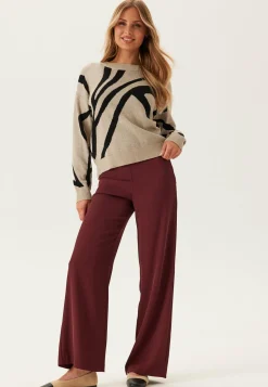 Vitif Jacquard L/S KNIT TOP KN
