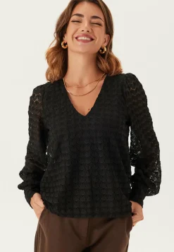 Vmbecca Ls V-neck Lace Top