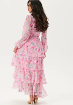 Vmfelicia Ls Ruffle Maxi Dress