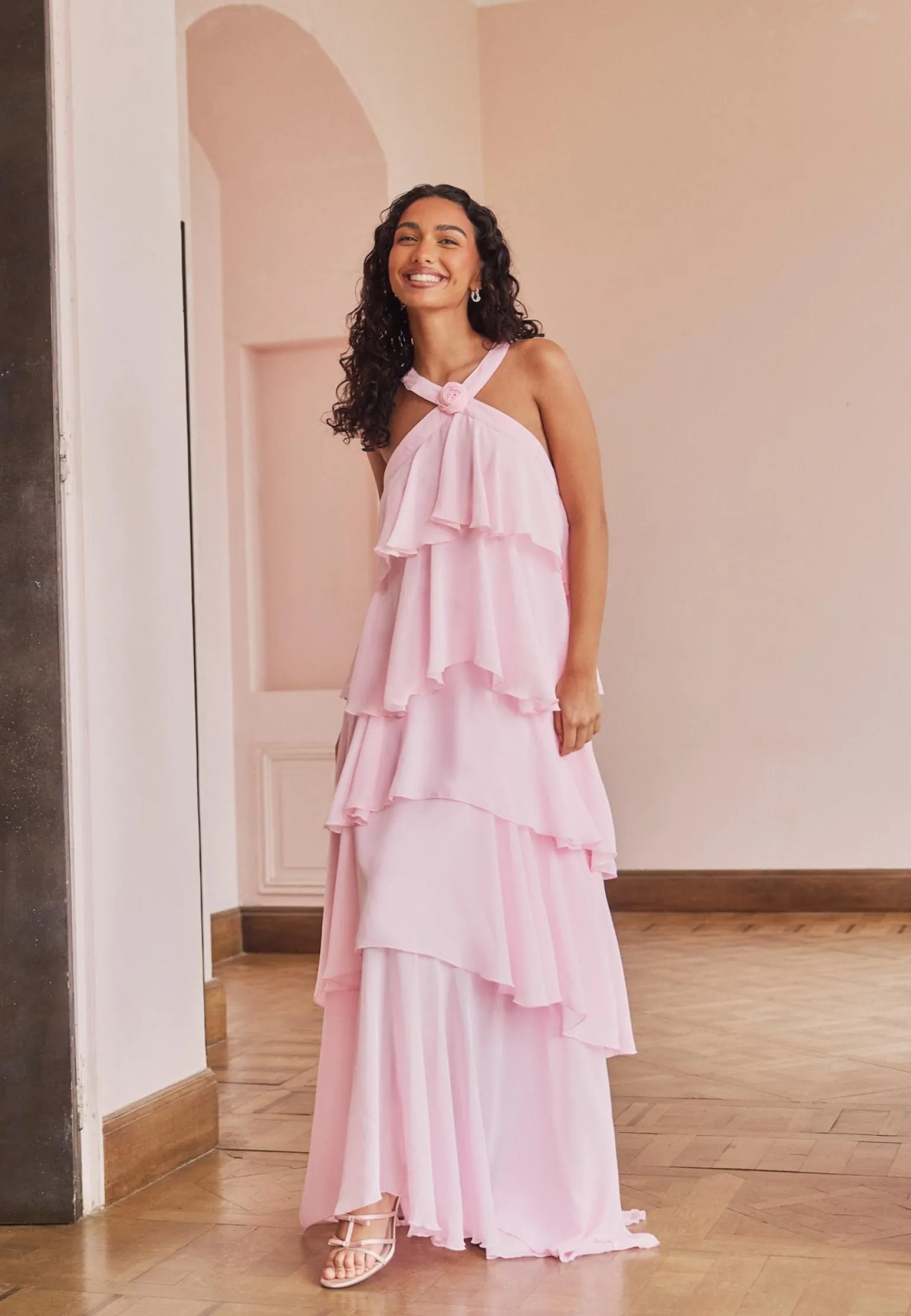 Vmfelicia Sl Ruffle Maxi Dress