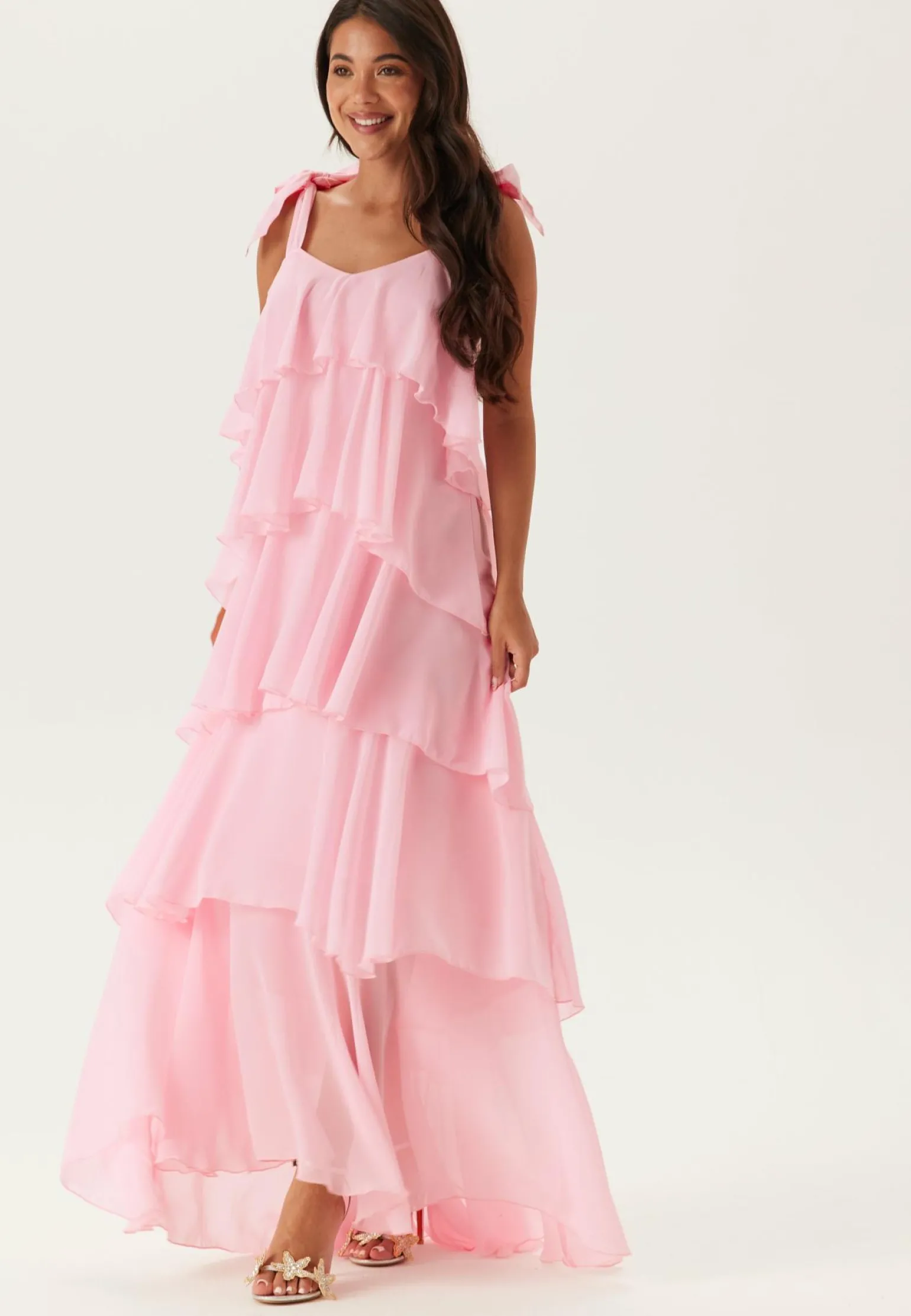 Vmfelicia Tiestrap Ruffle Maxi