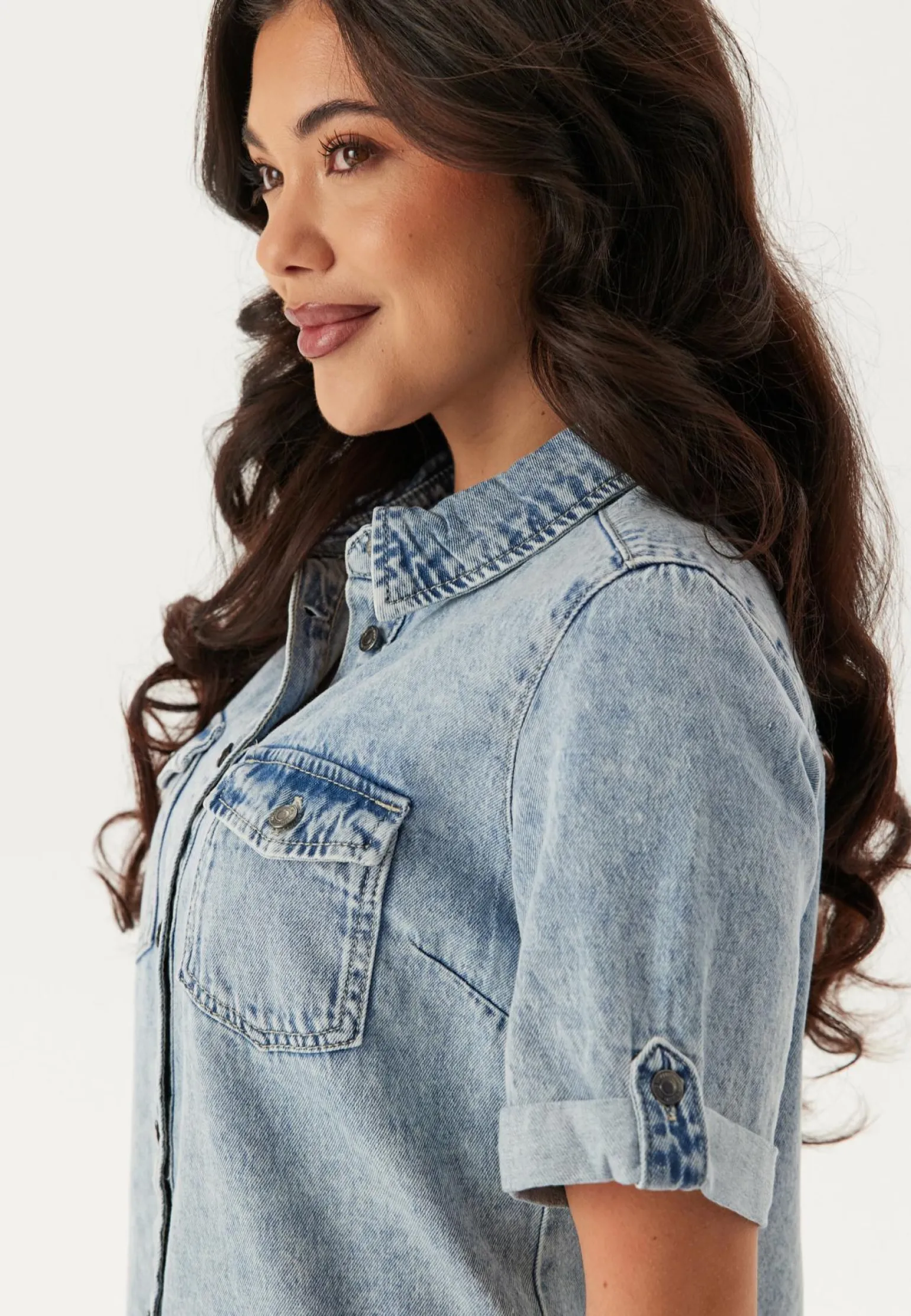 Vmjennie Ss Short Denim Dress