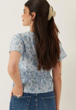 Vmjosie Ss V-neck Short Smock Top
