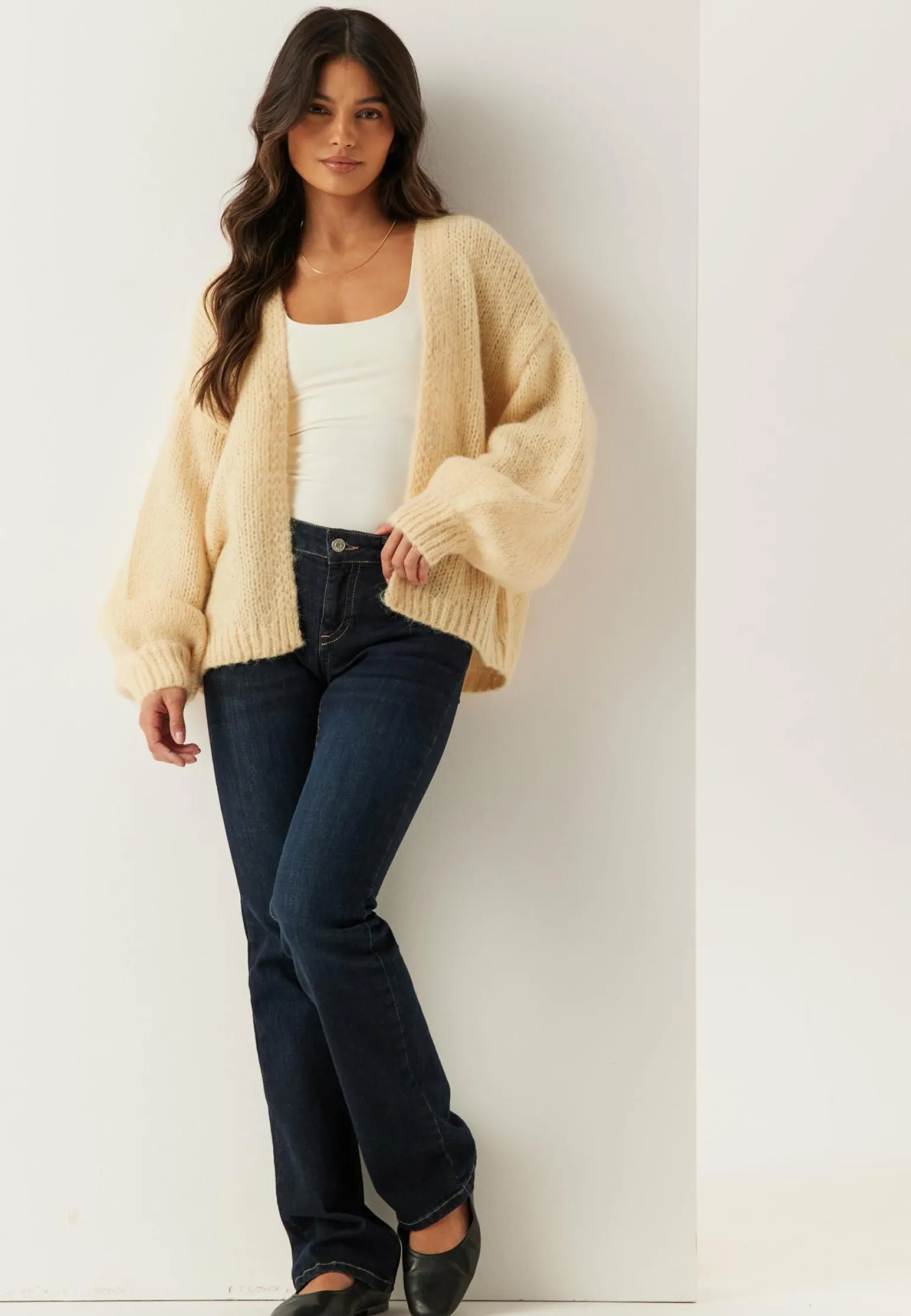 Vmmaybe Ls Open Cardigan