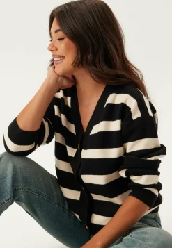 Vmsaba Full Needle Ls V-neck C