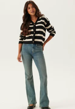 Vmsaba Full Needle Ls V-neck C