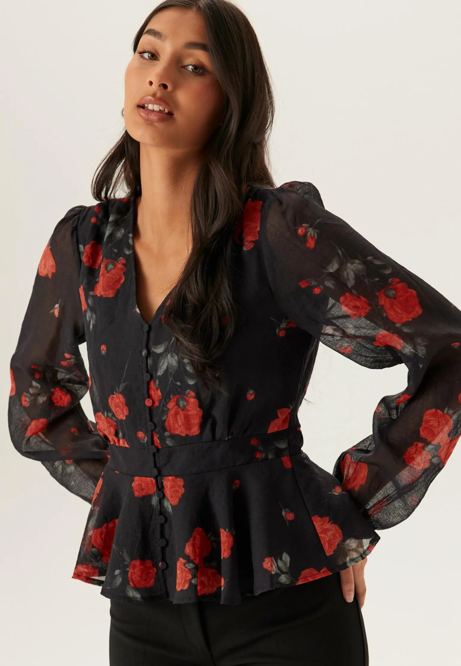 Vmsabrina Rose V-neck Shirt