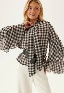Vmsia Ls Flounce Top