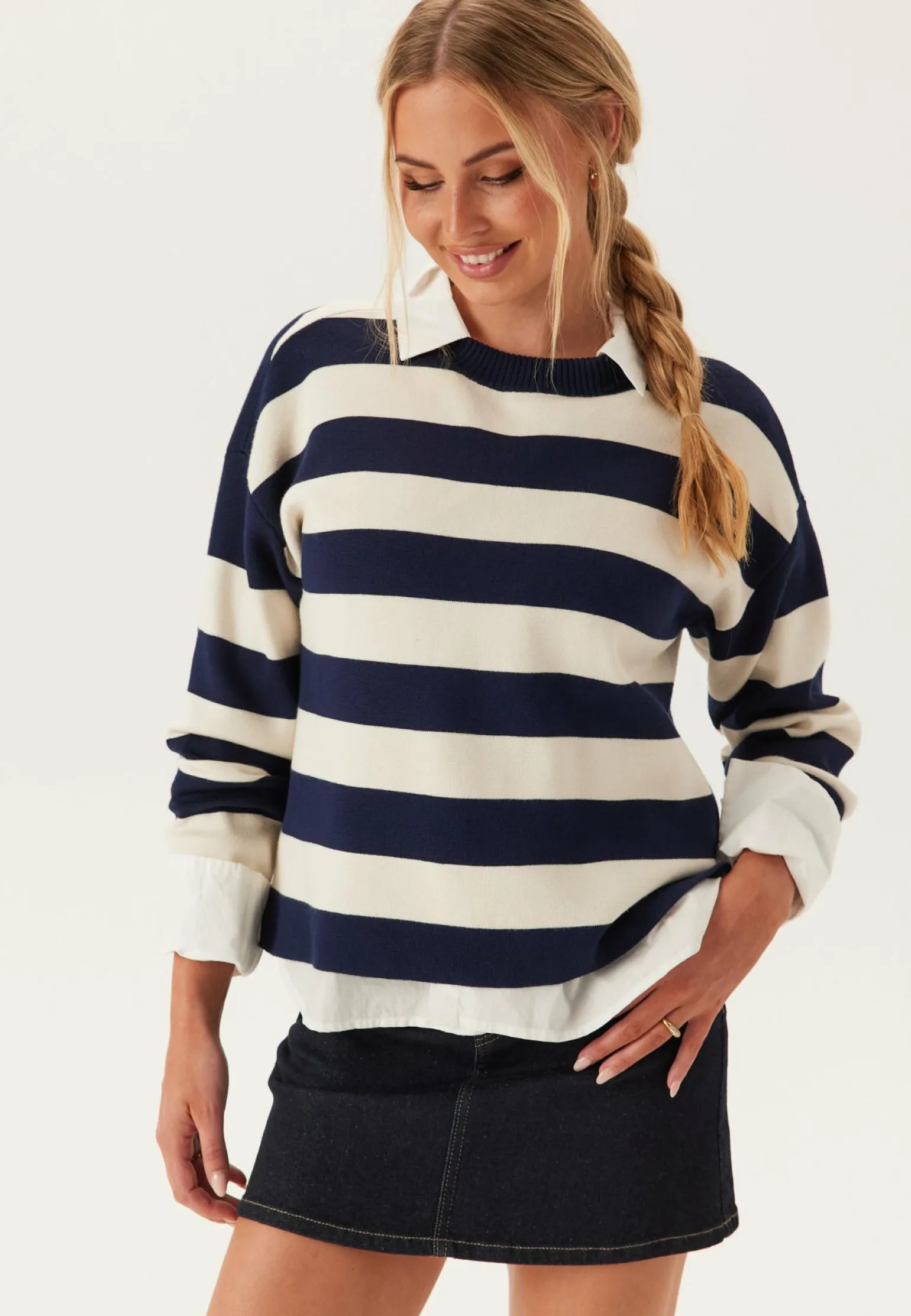 Vmsilje Ls O-neck Boxy Pullove