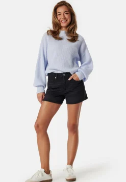 Vmtess mid rise short denim shorts