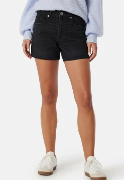 Vmtess mid rise short denim shorts