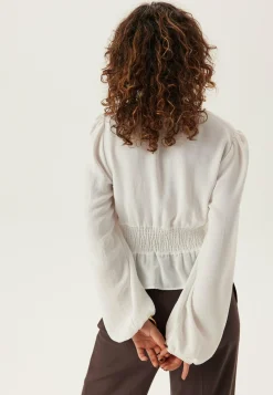 V-neck Button Blouse