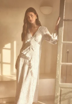 V-Neck Frill Dress