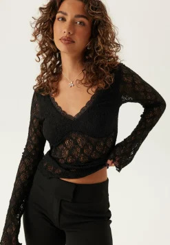 V-Neck Lace Top