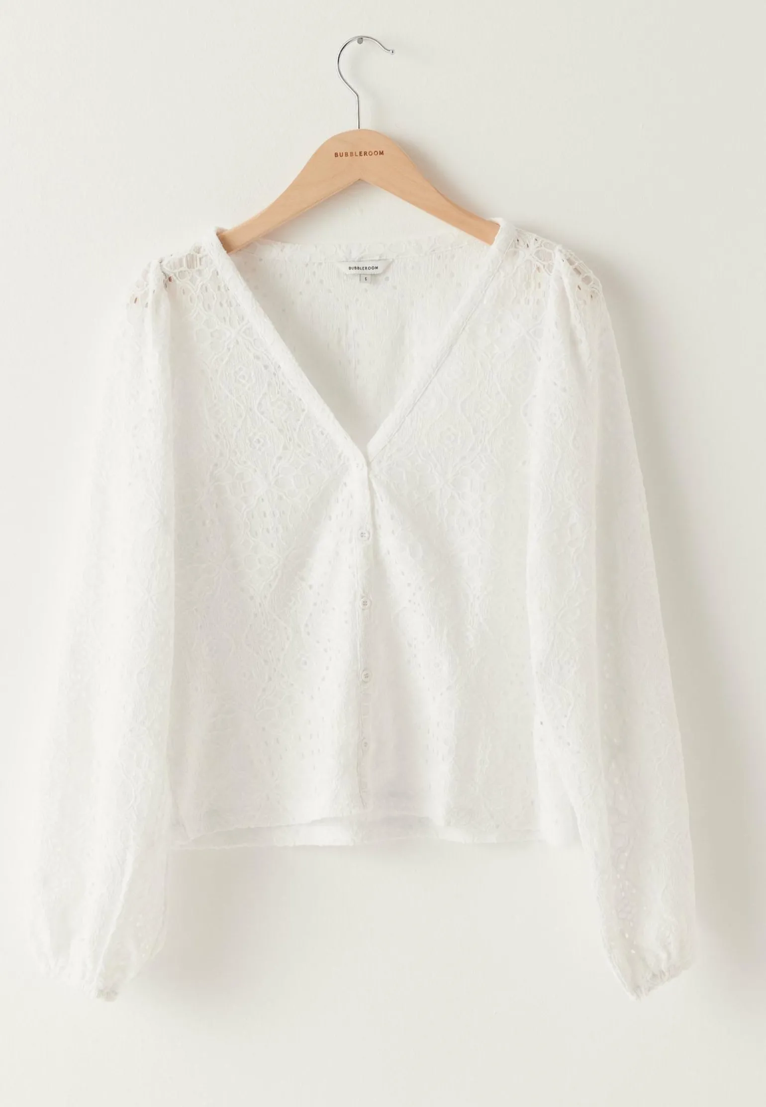 Volume Sleeve Button Blouse