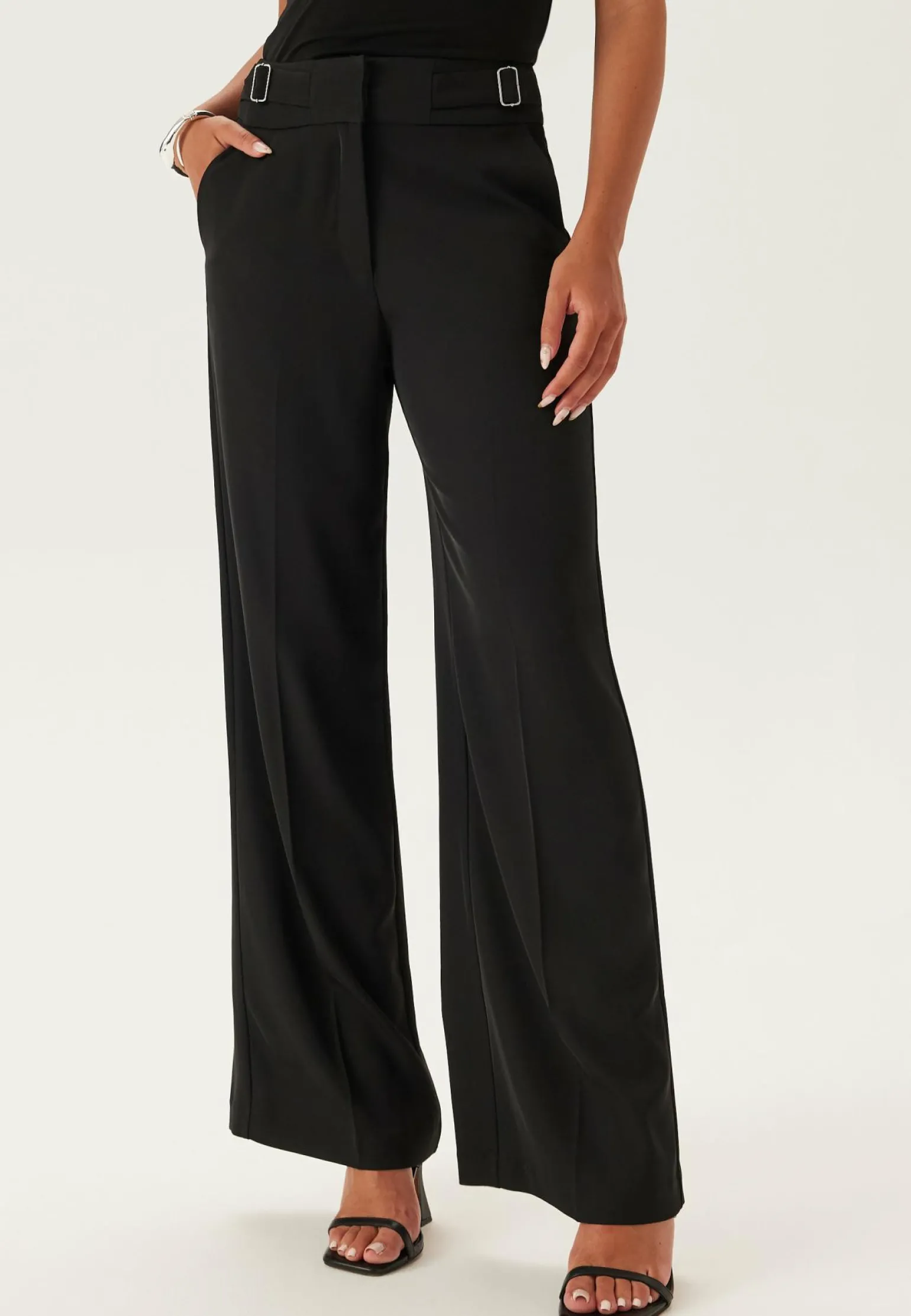 Wide Leg Adjustable Trousers