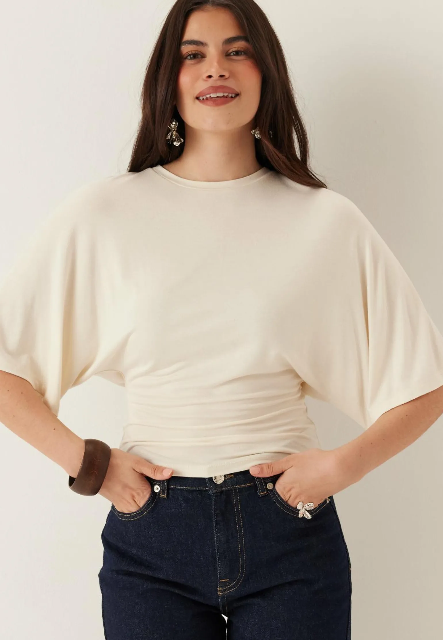 Wide Sleeve Fitted Tee