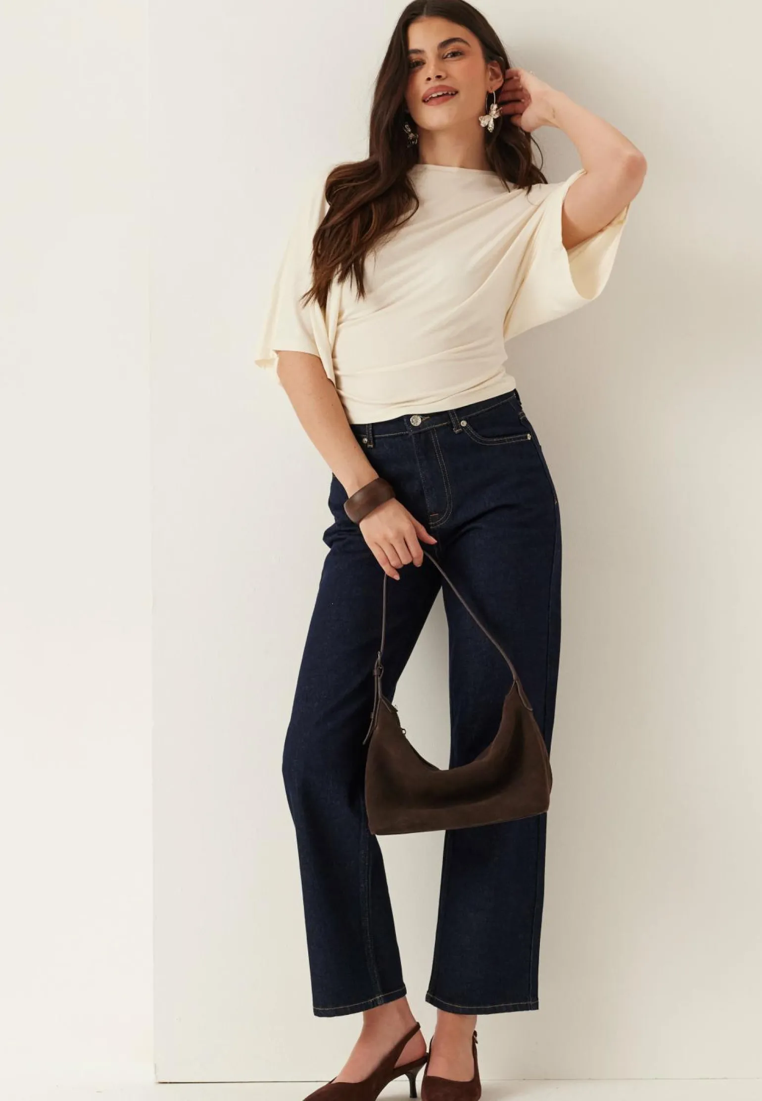 Wide Sleeve Fitted Tee