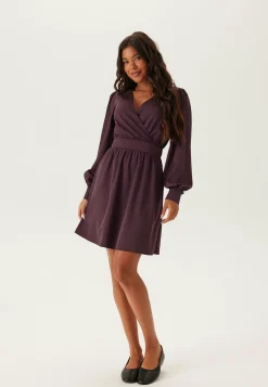 Wrap Satin Dress
