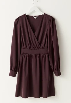 Wrap Satin Dress