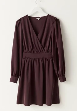 Wrap Satin Dress