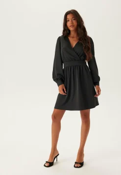 Wrap Satin Dress