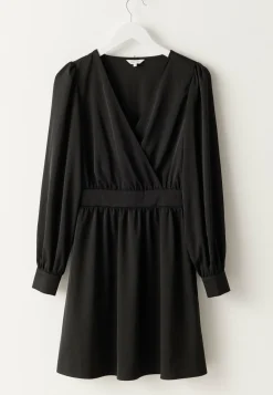 Wrap Satin Dress