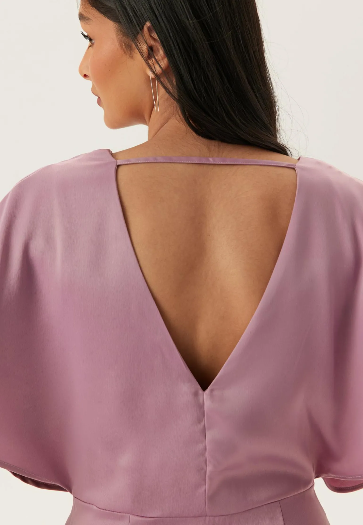 Wrap Satin Gown