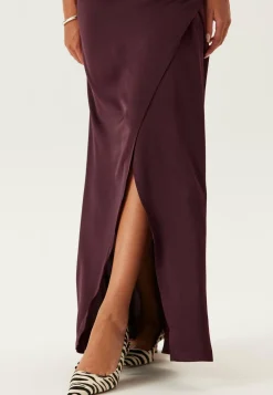 Wrap Satin Gown