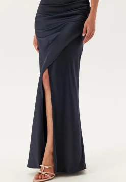 Wrap Satin Gown
