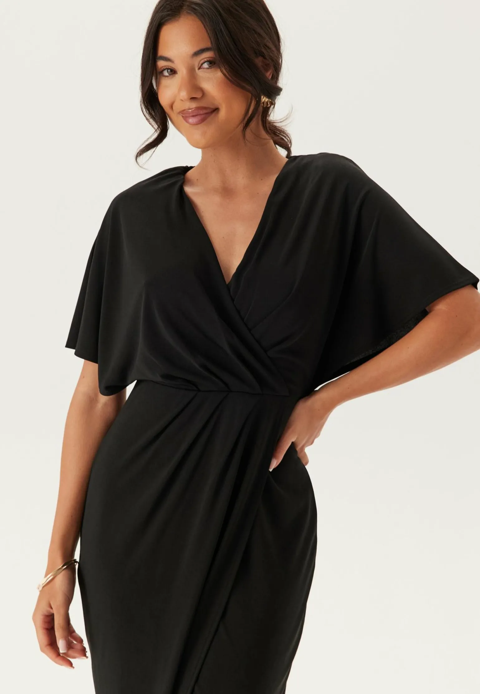 Wrap Slit Maxi Dress