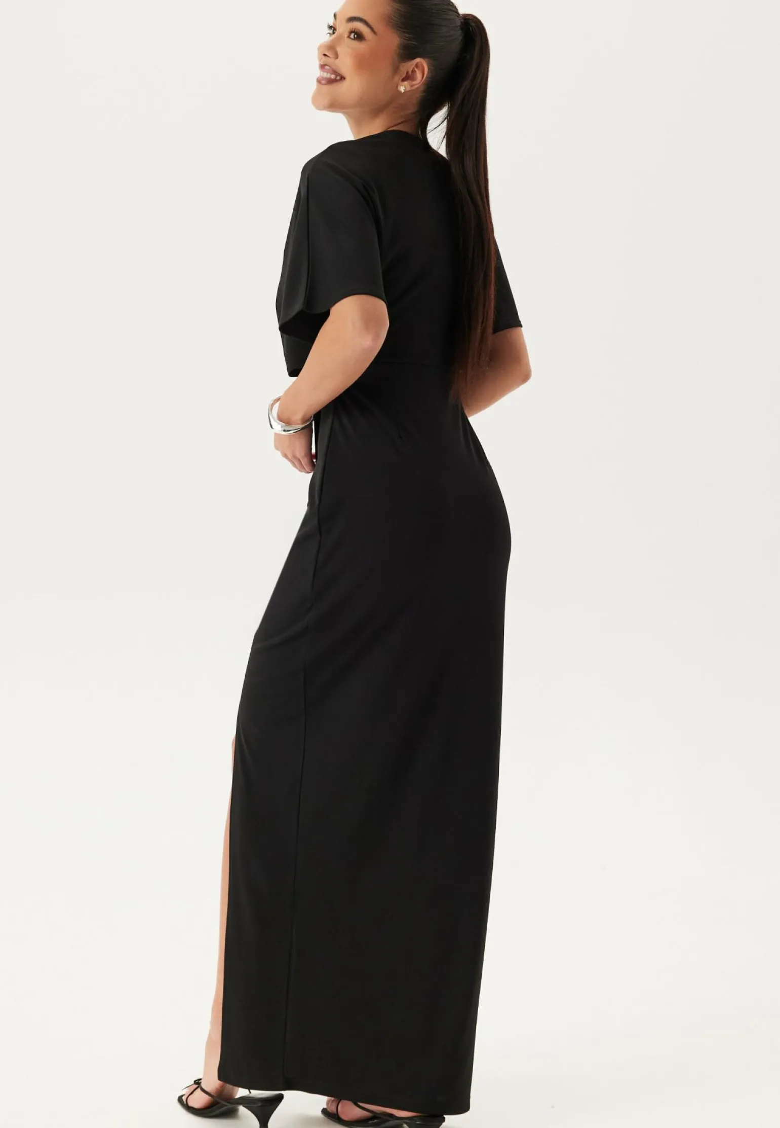 Wrap Slit Maxi Dress