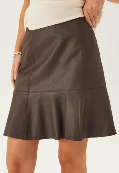 Yascolly Mw Naplon Leather Skirt
